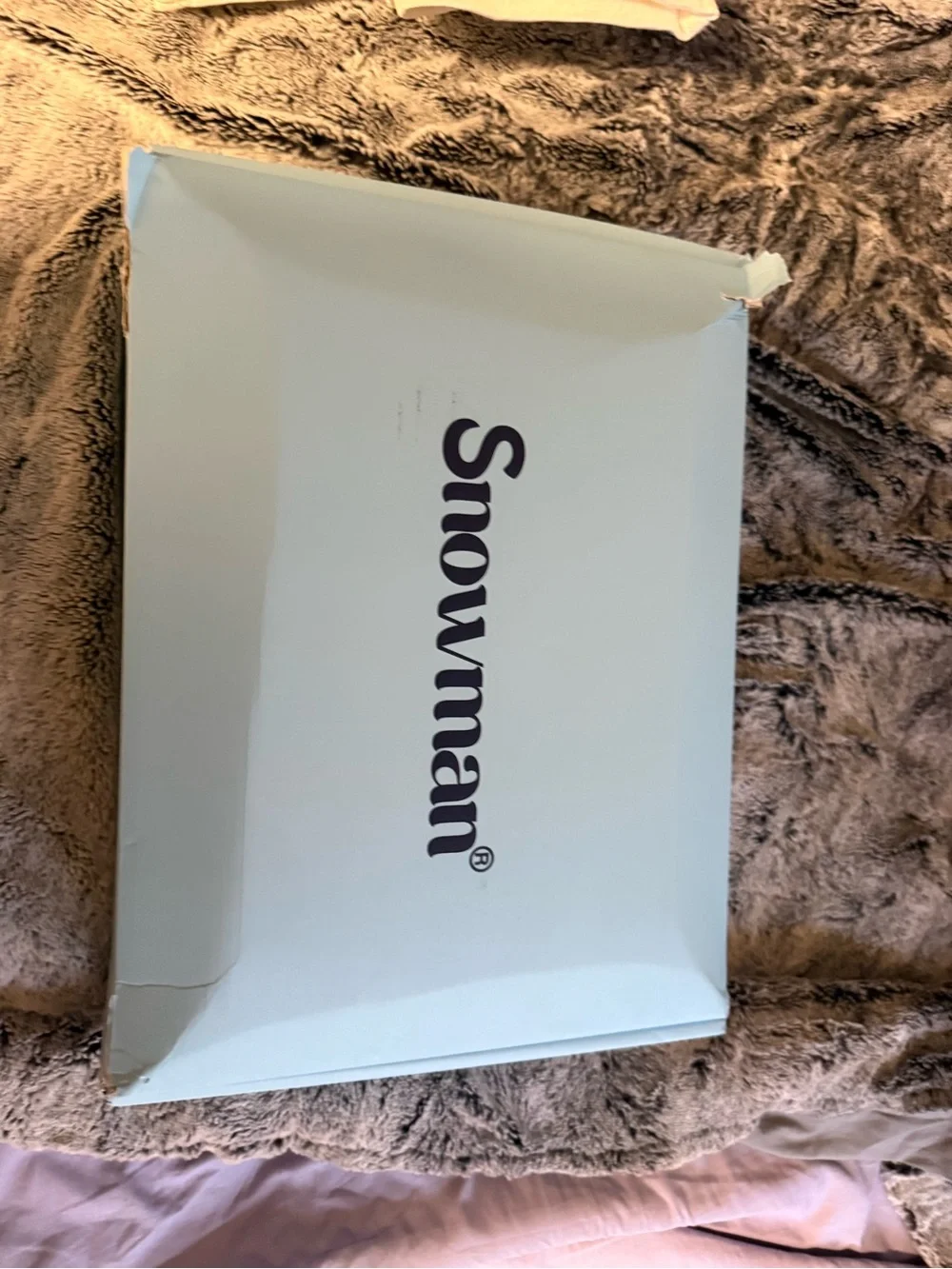 Light Blue Cooling Duvet - Reversible Beige Lining